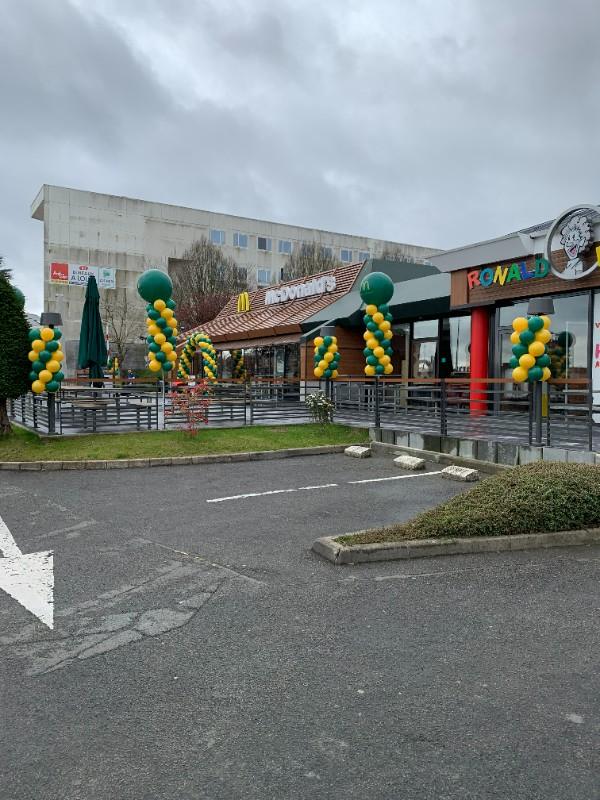 Réouverture McDonald's Villeneuve d'Ascq : décoration festive