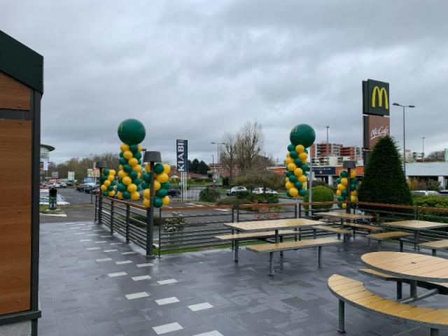 Réouverture McDonald's Villeneuve d'Ascq : décoration festive